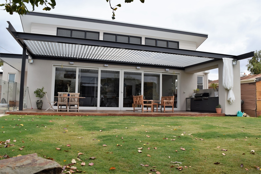 Parkside Builder - Openable Louvred Roof on Steel Trusses over Large Area